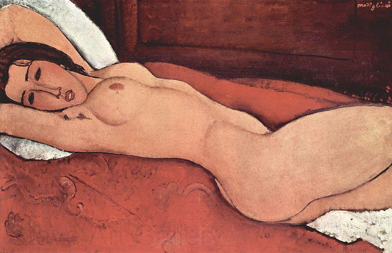 Amedeo Modigliani Liegender Akt mit hinter dem Kopf verschrankten Armen